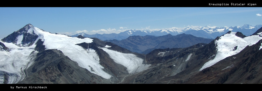 Ötztaler Alpen ~Aussichtspunkt von der Kreuzspitze 3455 Meter~