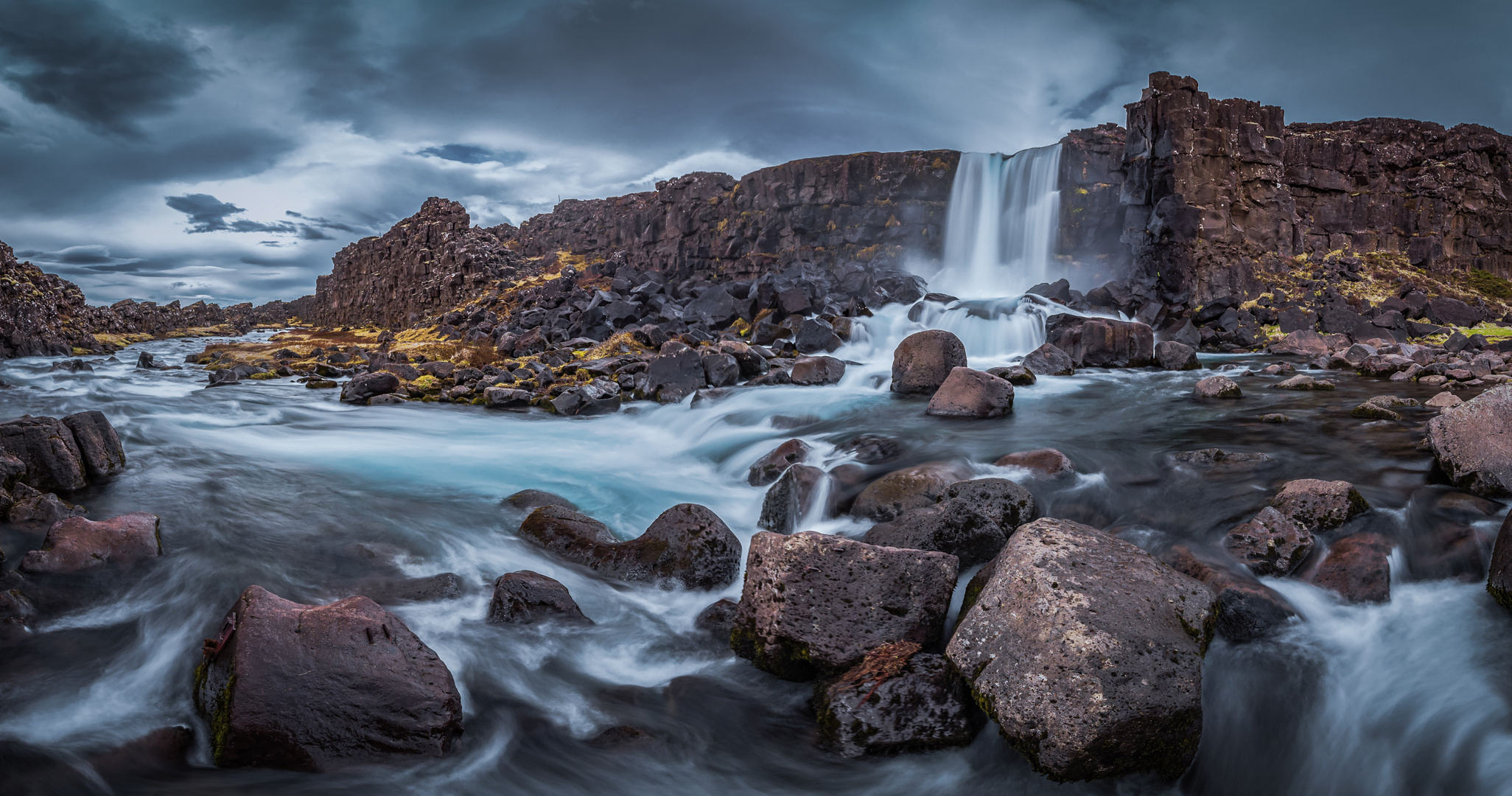 Öxarafoss - Island, Panorama