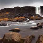 .: Öxarárfoss and Rain :.