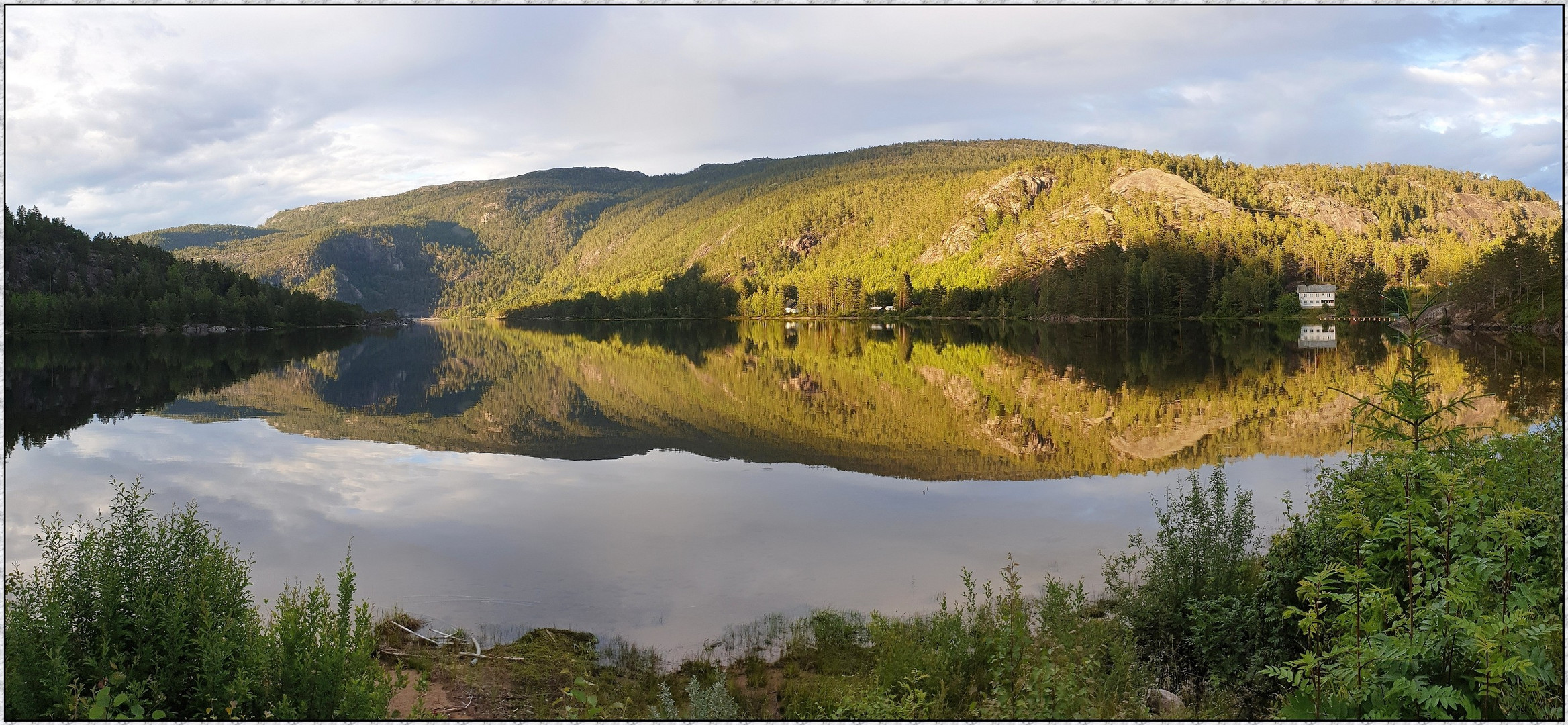 Öyne-Camping  Abendstimmung-Fyresdal 2 (Telemark); Norwegen Camperreise 2022