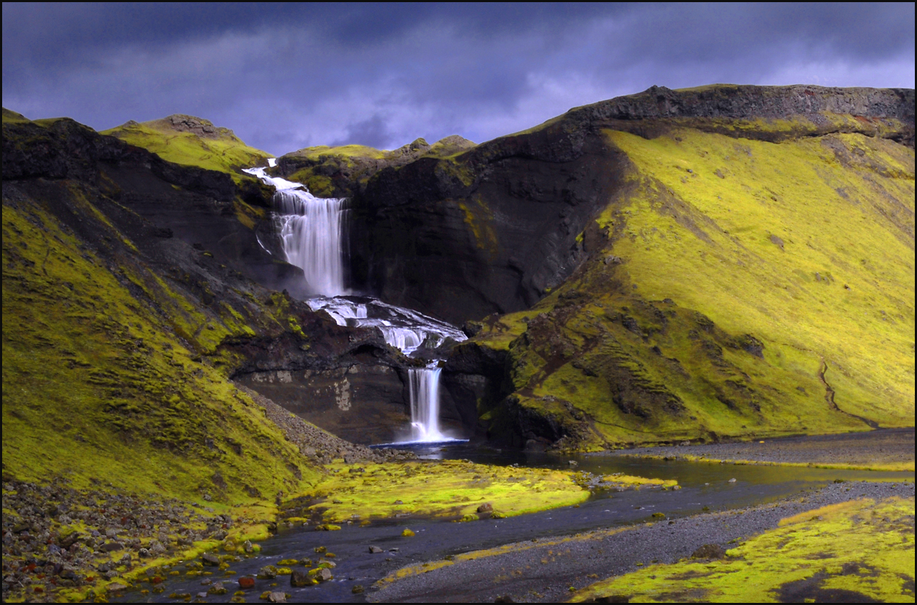 Ofaerufoss, Eldgja a