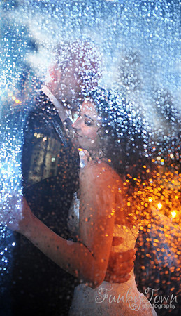 Off camera flash - trash the dress wedding photography