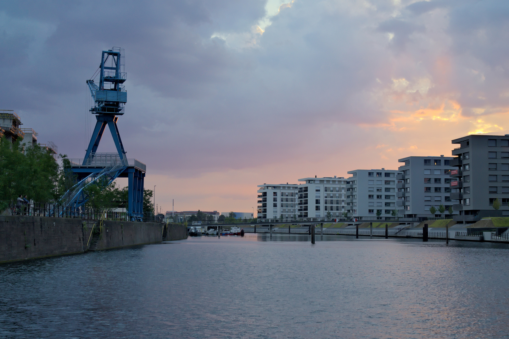 Offenbach Hafencity am Abend