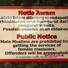Offenders will be prosecuted............Nein, will ich kein Muslim nicht sein!!!
