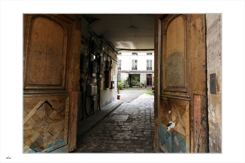 Offene Tür in Marais