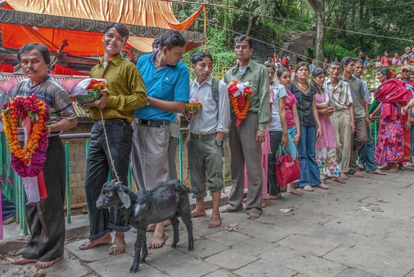 Offering to Dakshin Kali