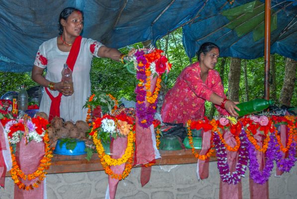Offerings to Dakshinkali