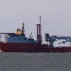 Offshore Supply Ship (Versorger) auf der Westerems vor Borkum