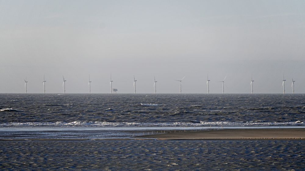 Offshore-Windpark Borkum Riffgat (von Borkum aus gesehen)