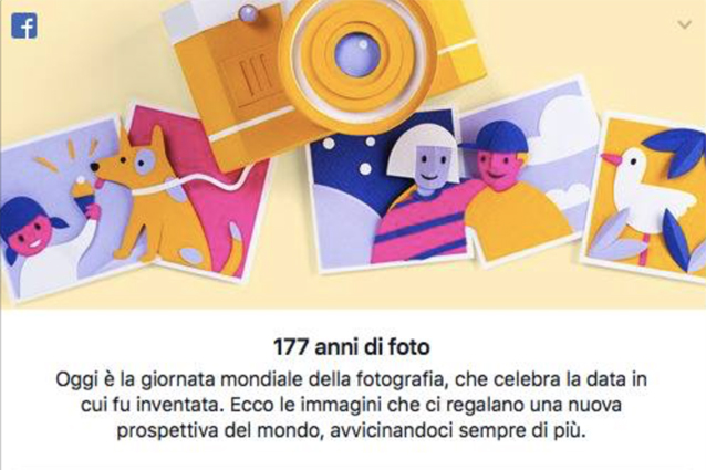 Oggi 19 Agosto 2016  giornata della fotografia