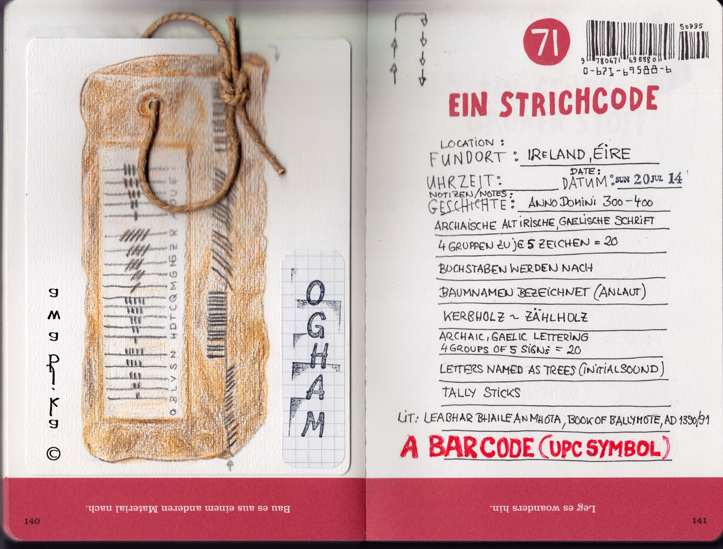 Ogham Strichcode