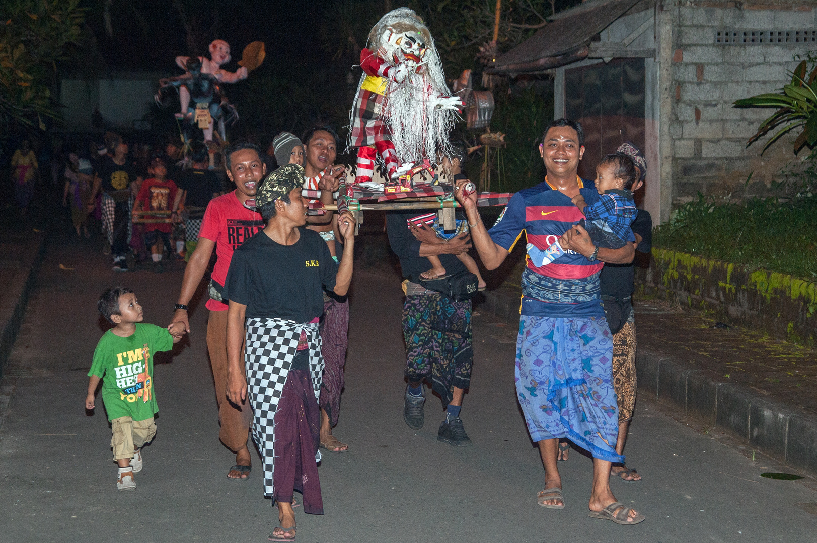 Ogoh-Ogoh carried from neighboring villages