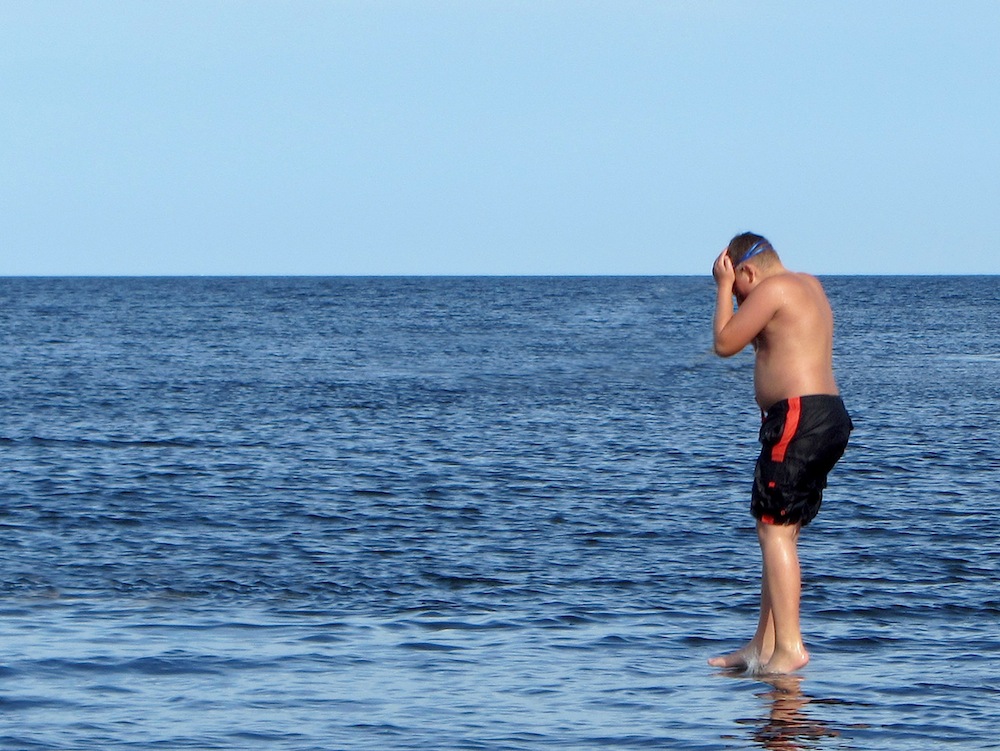 oh mein Gott, ich kann über's Wasser gehen...:-))