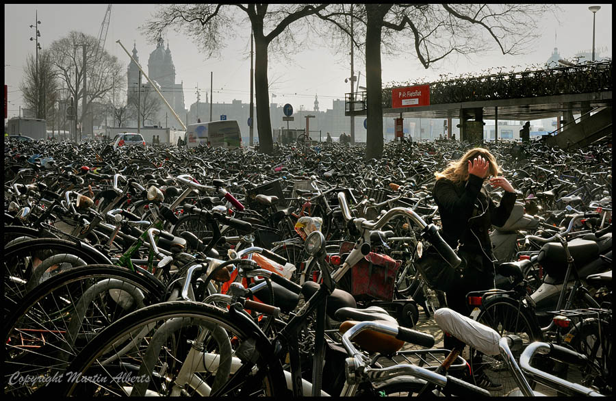 Oh my Gosh, where is my bike ? Cycle Shed Amsterdam Central Station.