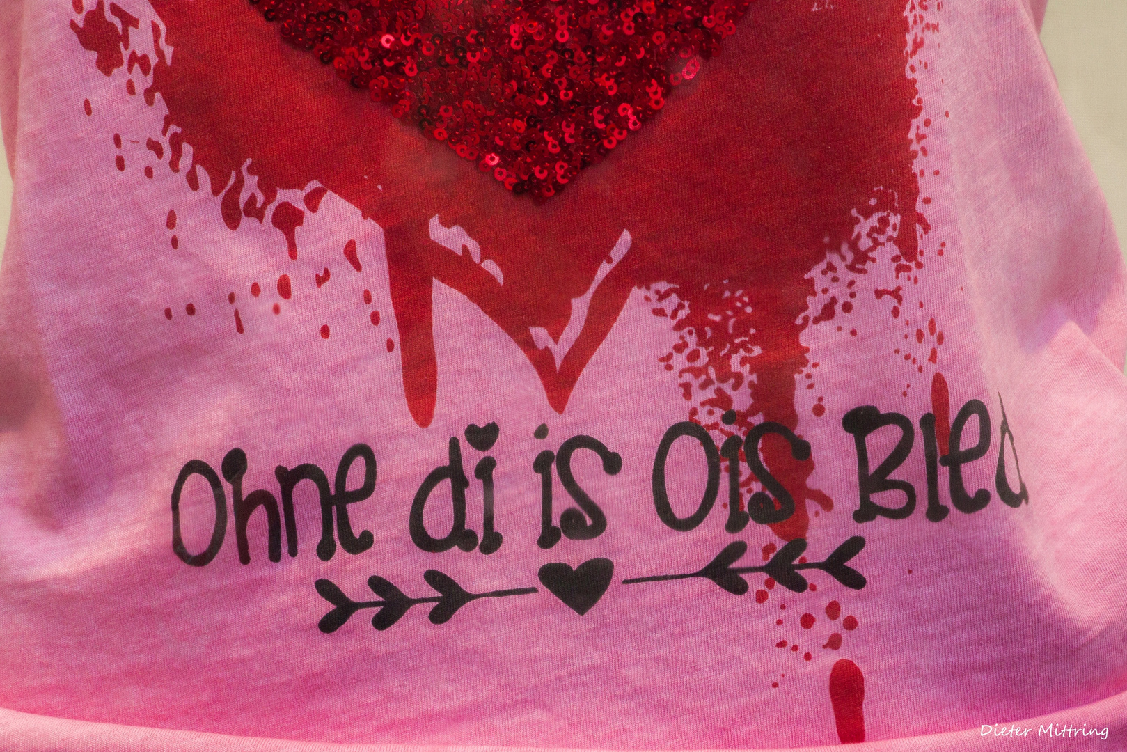 "Ohne di is ois bled"