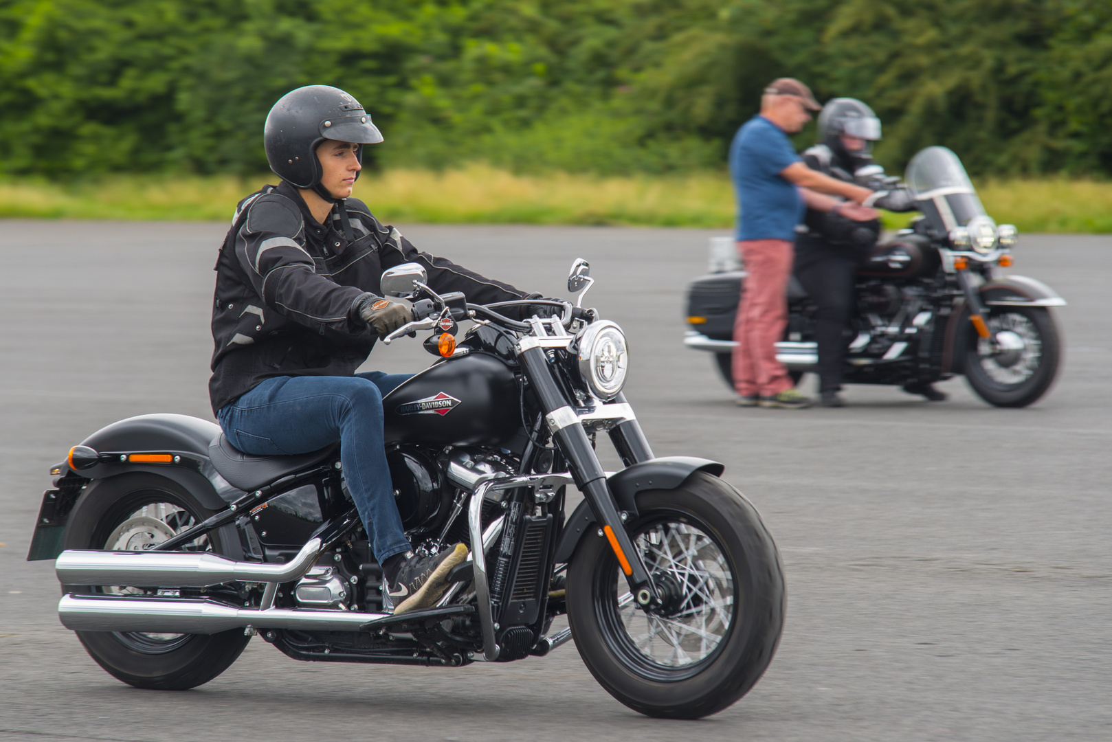 ohne Führerschein Foto & Bild motorrad, menschen, harley davidson Bilder auf