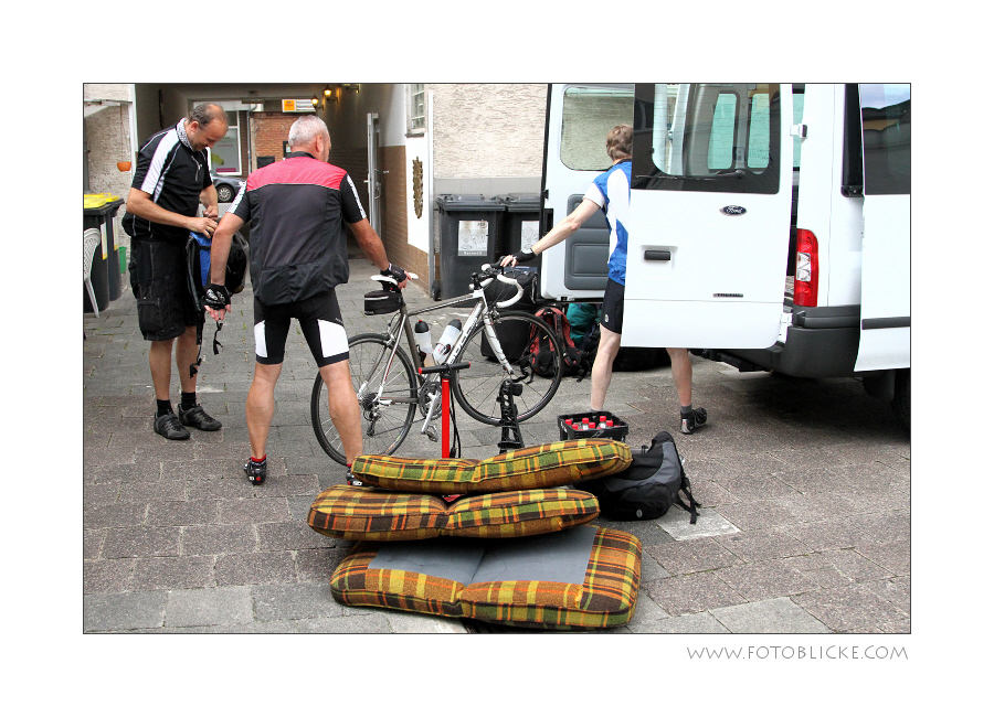 Ohne unser Uraltsofa fahren wir nicht weg!