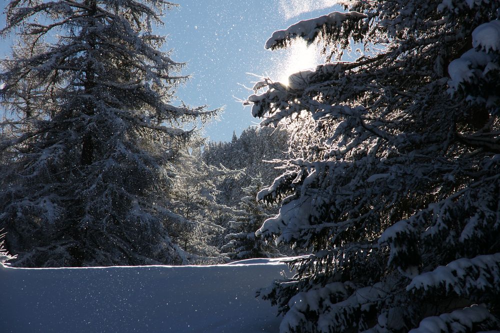 ohne Wolken - es schneit trotzdem