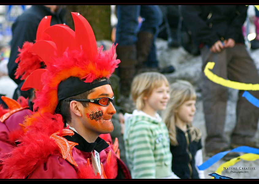 "Ohne Worte beim Narrensprung und Rathaussturm in Sonthofen"