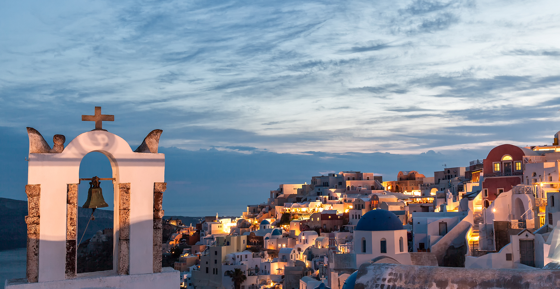 Oia am Abend