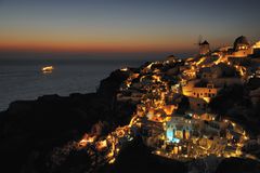 *Oia at nighttime*