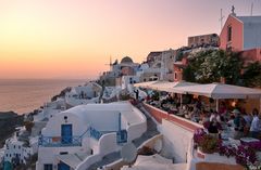 Oia bei Sonnenuntergang