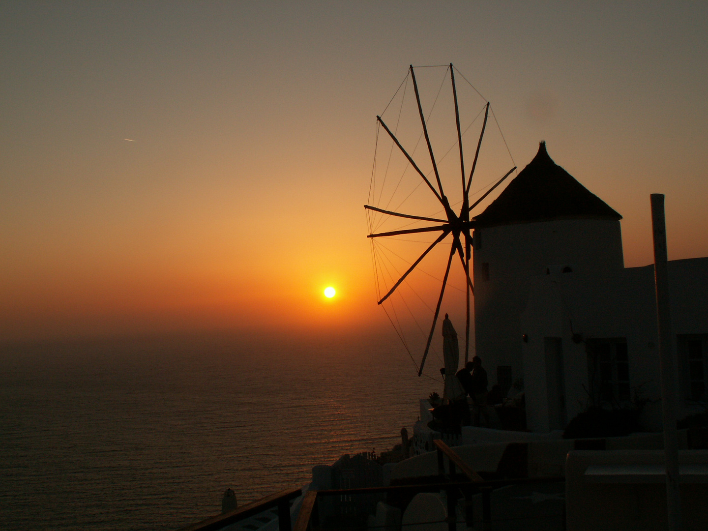 oia coucher de soleil