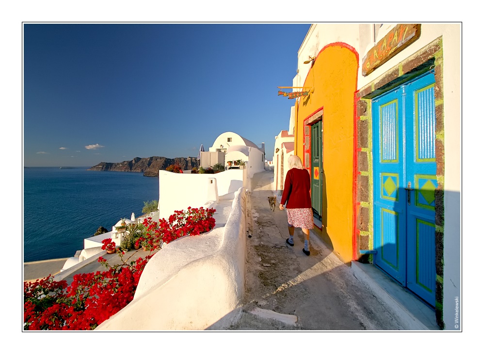 Oia - morgendliche Rushhour...