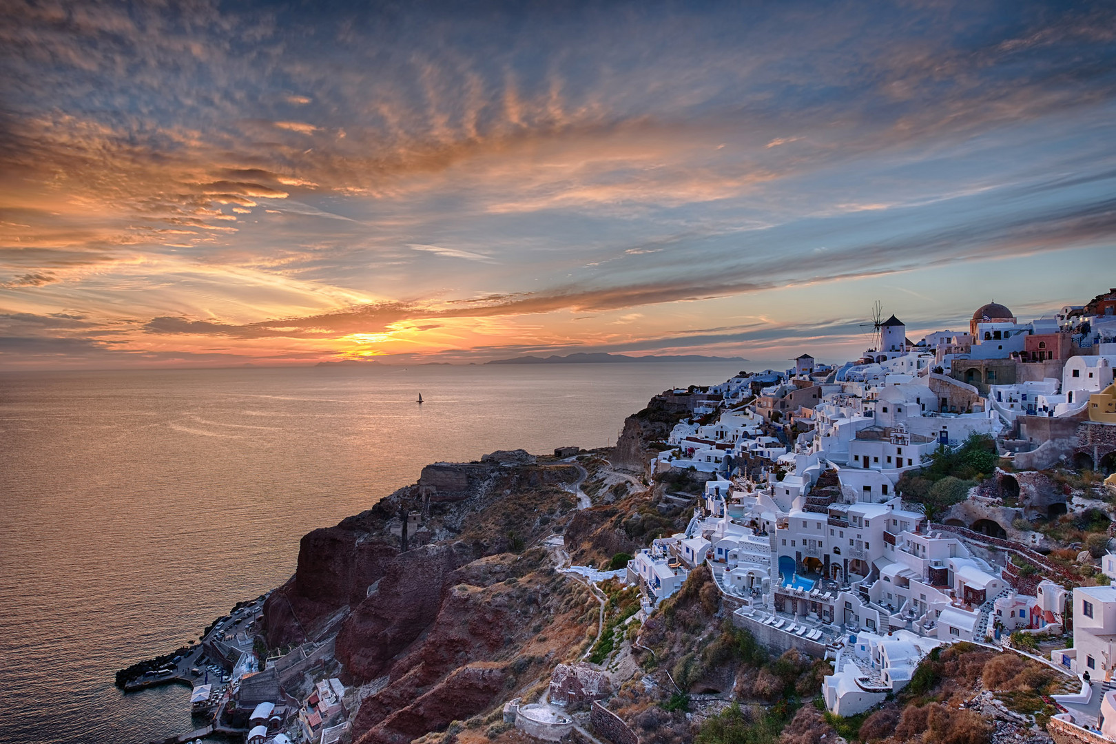 Oia, Santorin, Sonnenuntergangstimmung