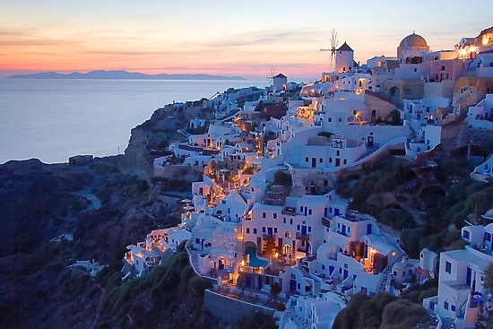 Oia sunset-old castle