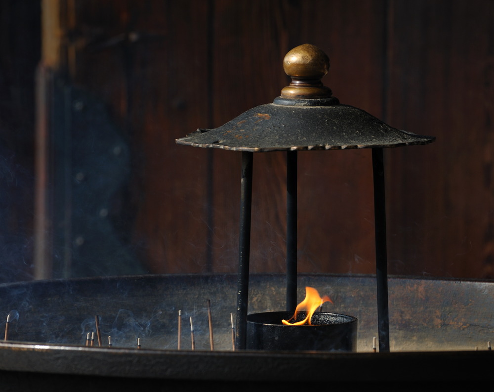 Oil lamp in Todaiji Temple