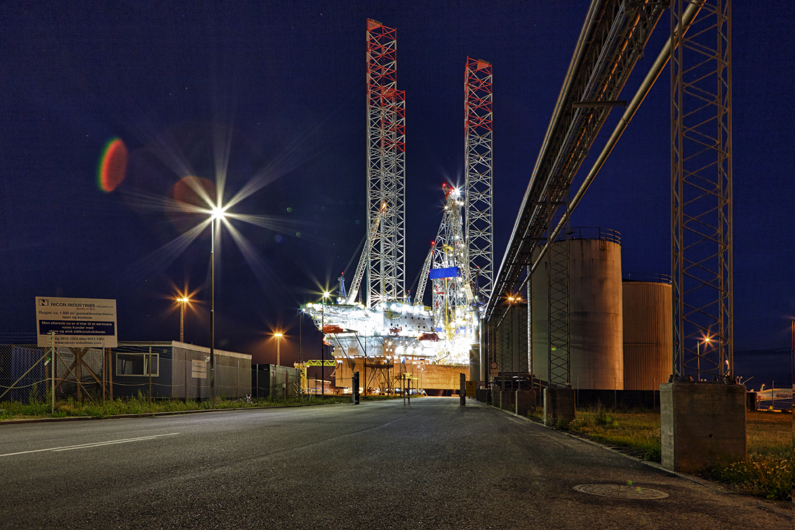 Oil platform, Esbjerg, Denmark