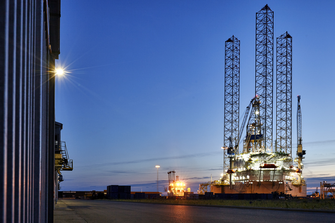 Oil rig, Esbjerg, Denmark