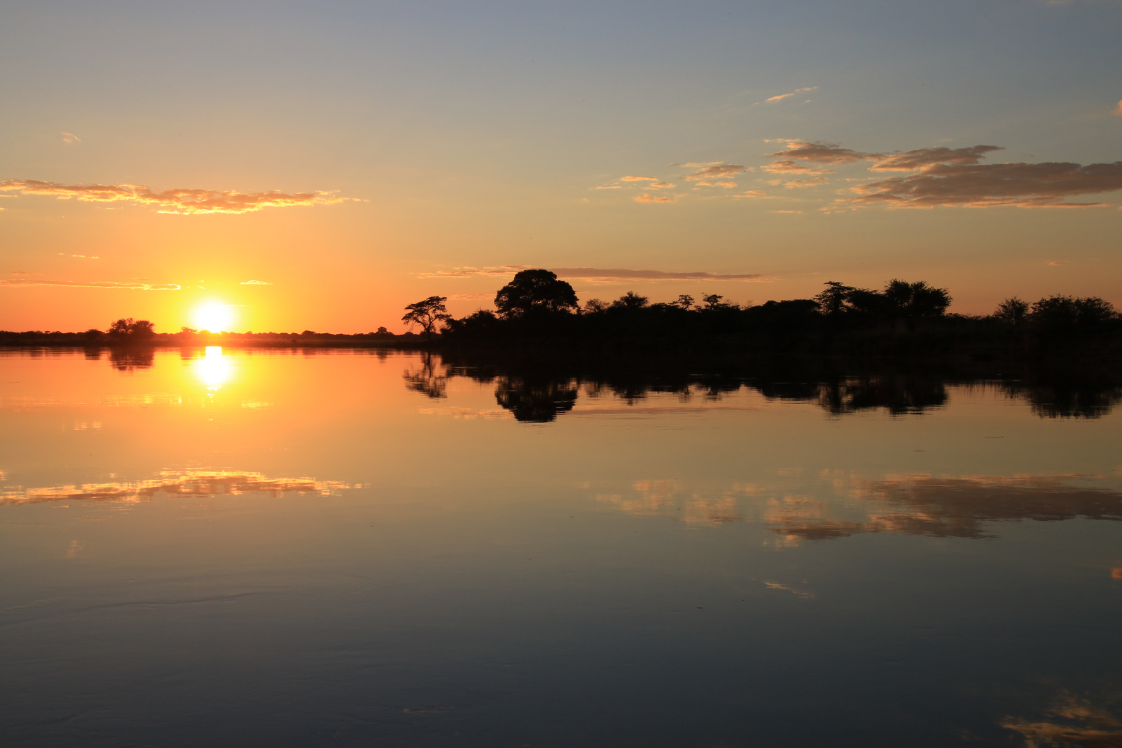 Okavango am Abend