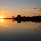 Okavango am Abend