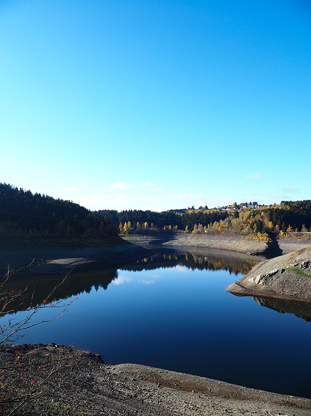 Okertalsperre mit Blick auf Schulenberg