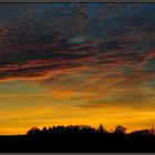 Oktober Abendhimmel