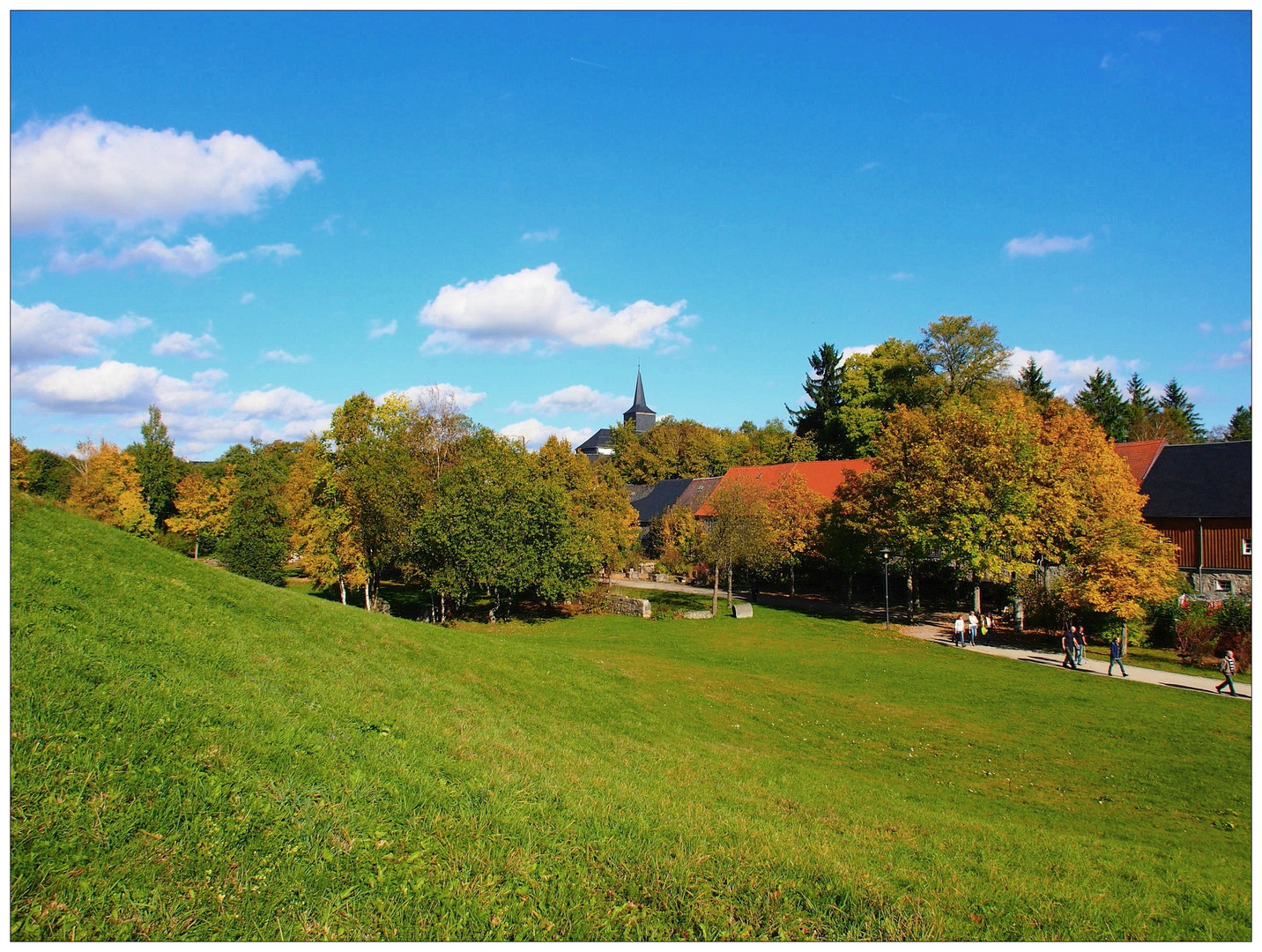 Oktober am Kurpark in Weißenstadt