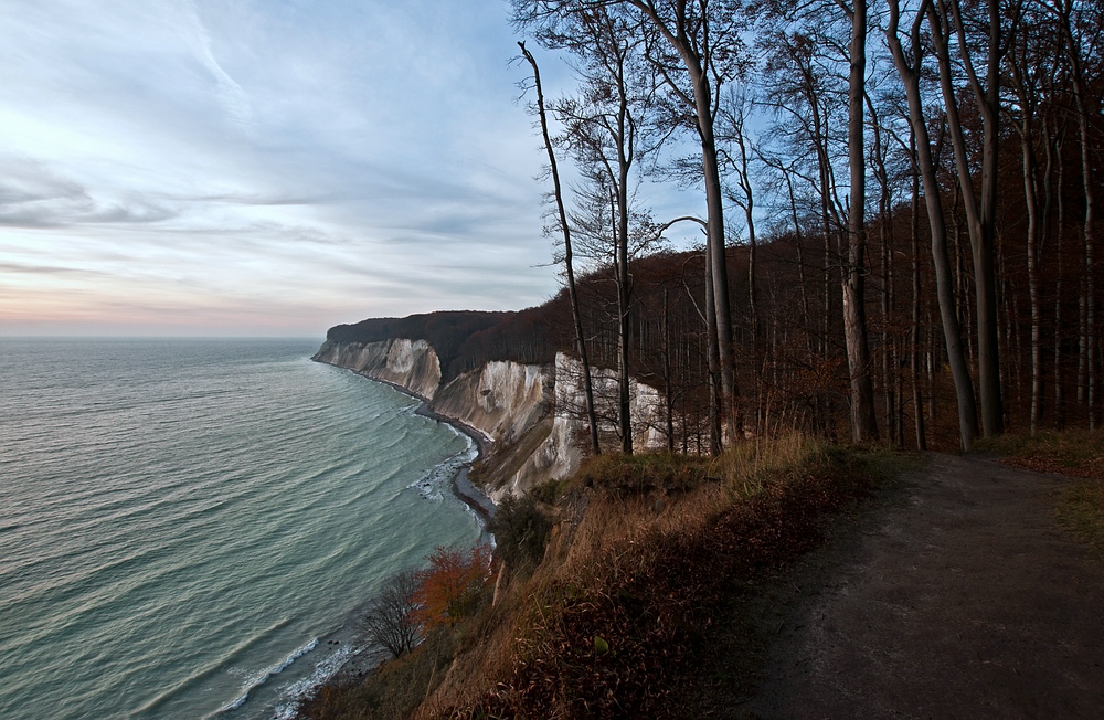 Oktober an den Kreidefelsen