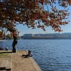 Oktober an der Binnenalster