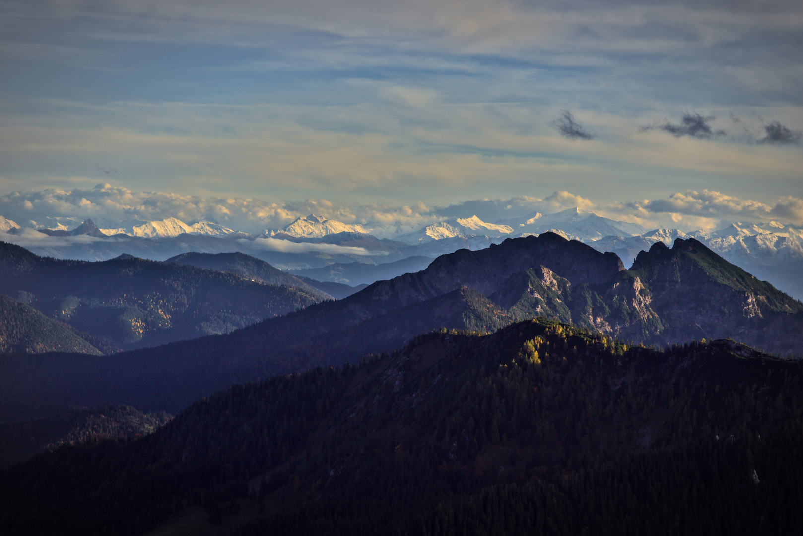 Oktober - Blick vom Wallberg