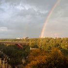 Oktober, Luxemburg, Regenbogen, Charlottenbrücke