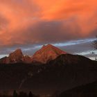 Oktober Morgenstimmung mit Blick auf den Watzmann