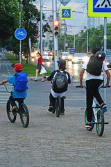 Oktober Proschpect in der Stadt Ufa, july 2015