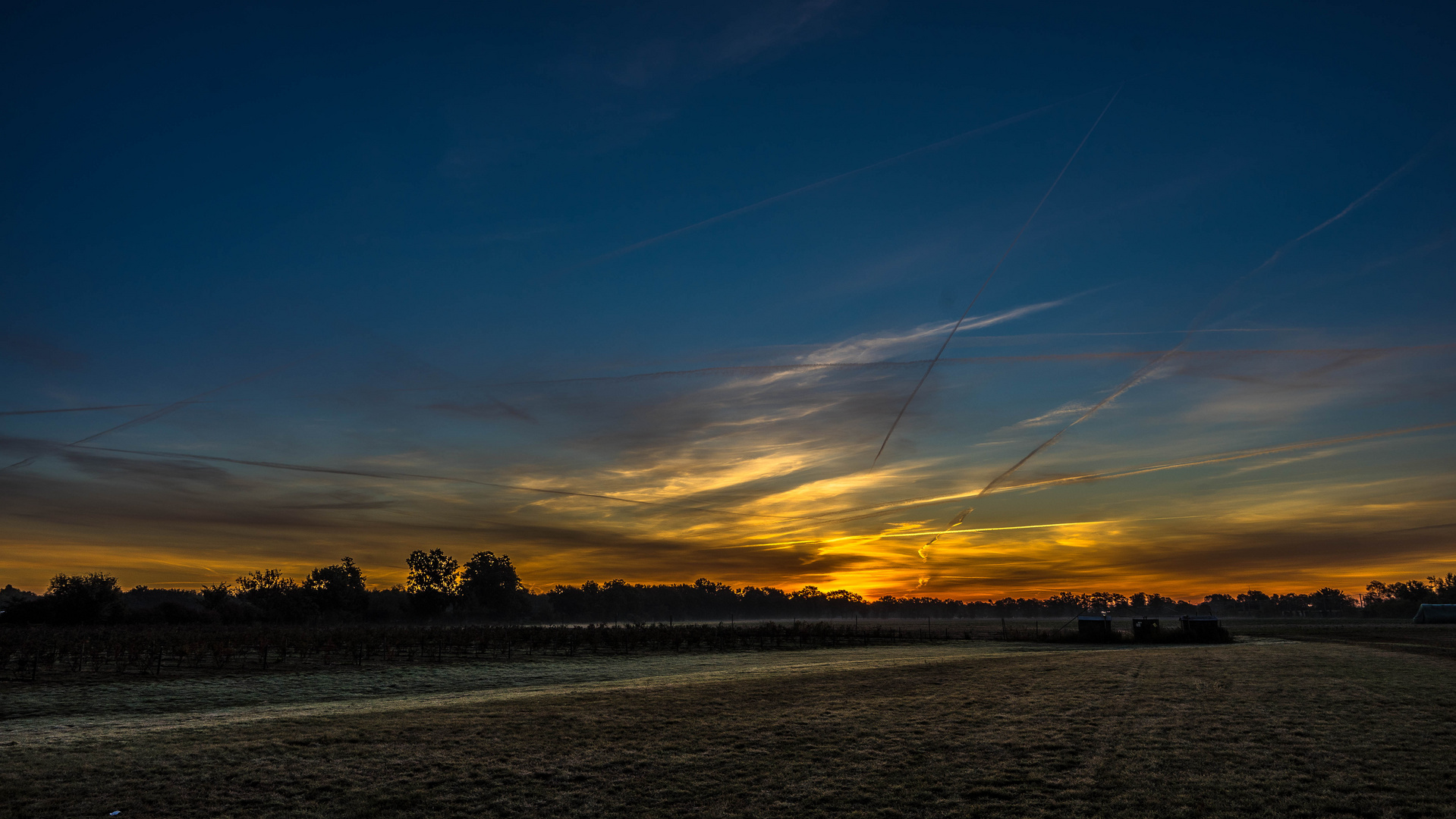 Oktober Sonnenaufgang