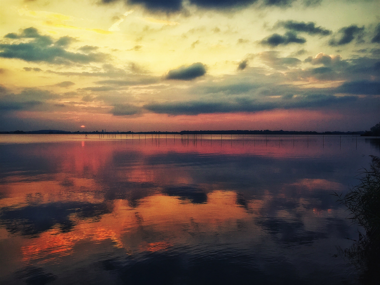 Oktober Sonnenuntergang