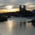 Oktoberabend an der Isar