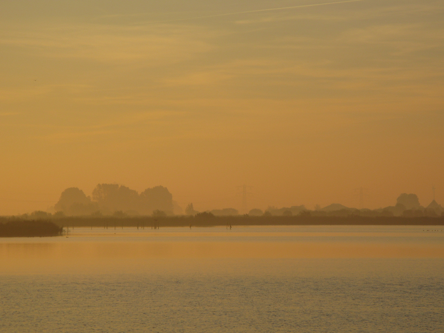 Oktoberabend bei Terherne, Friesland