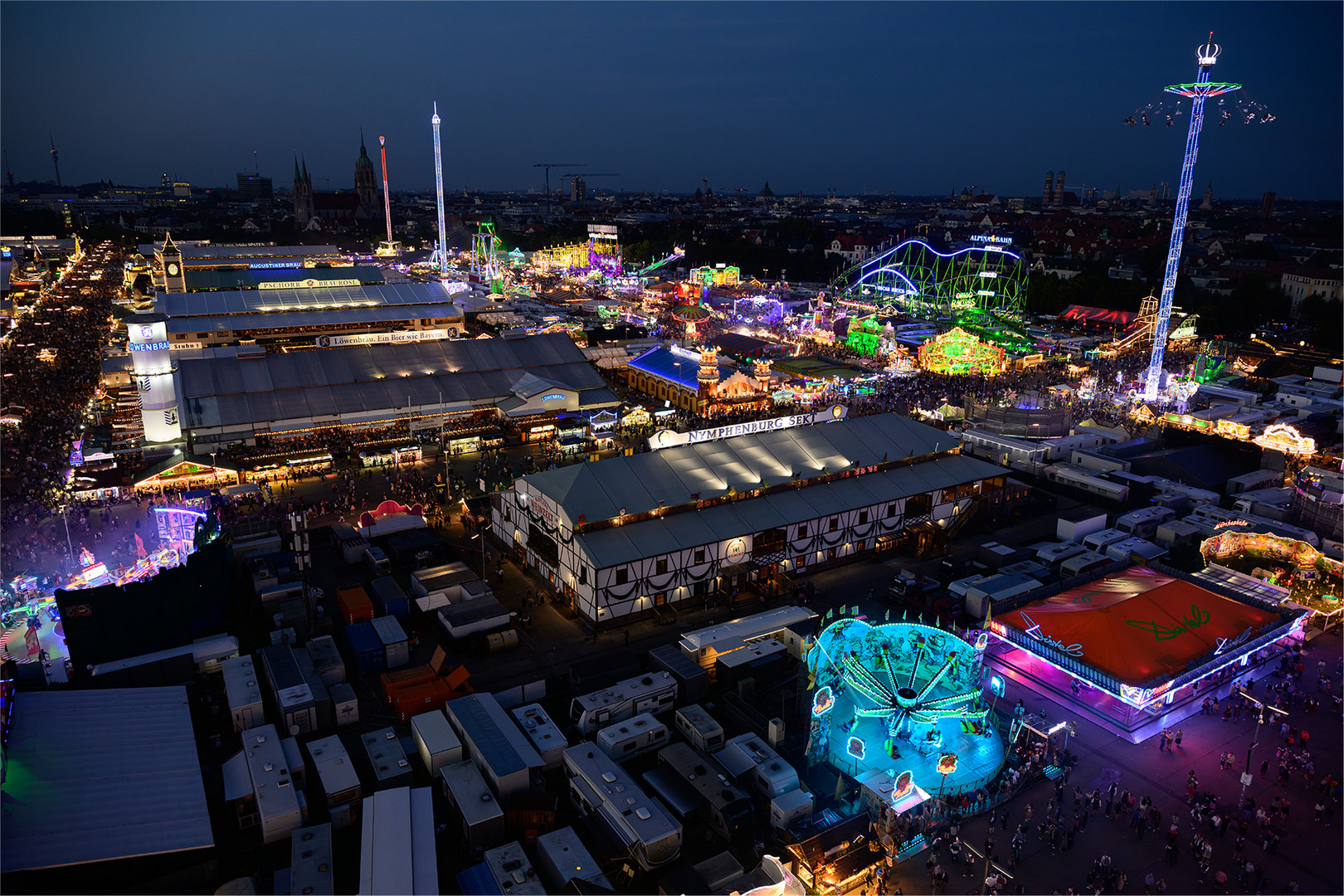 Oktoberfest at night Munich (2023)