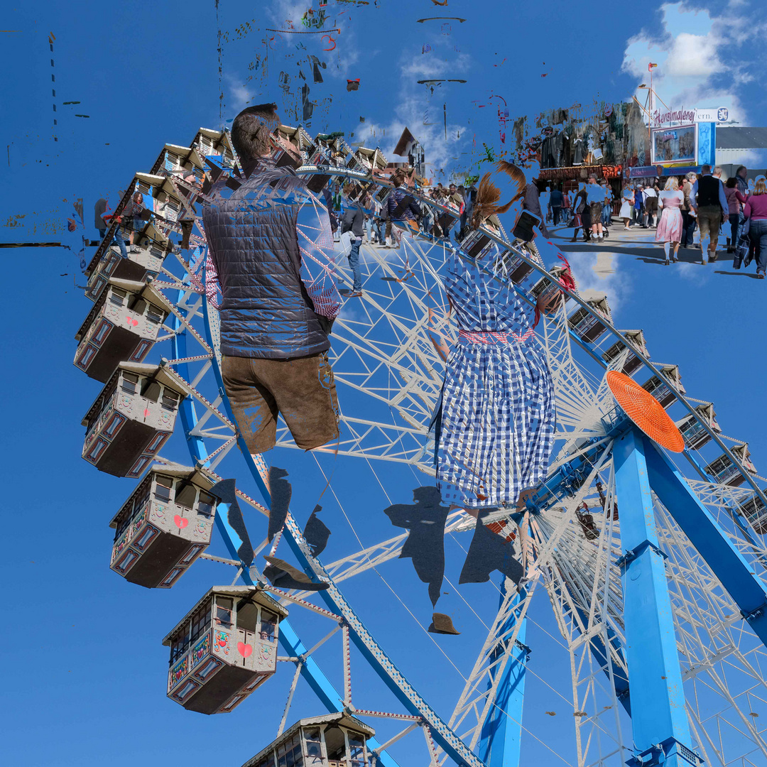 Oktoberfest Mehrfachbelichtung